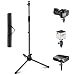 Projector Stand, Thustar Portable Tripod Stand Lightweight Adjustable Height 29.5" to 55.1" Floor Stand Holder 360°Swivel Ball Head for Projector, Small Camera, Webcam, GoPro with Carry Bag