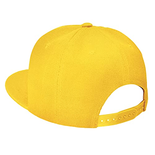 Image of Falari Wholesale 12 Pack Snapback Hat Cap Hip Hop Style Flat Bill Blank Solid Color Adjustable Size