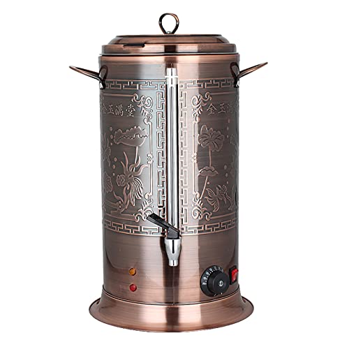 NADAENQ 304 Acier Inoxydable Sterilisateur Electrique Bocaux, Distributeur De Boissons pour Le Thé À l'eau Chaude Thé Juice Café Jus d'accueil Usage De La Soirée, Style Rétro,A,21L