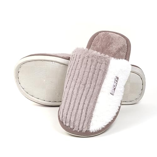 TopiBaaz Winter Slipper for Men and Women Flip Flop Soft Velvet Fur Indoor Bedroom Slides for Girl Boys Home Carpet Casual Room Slipper Chappal