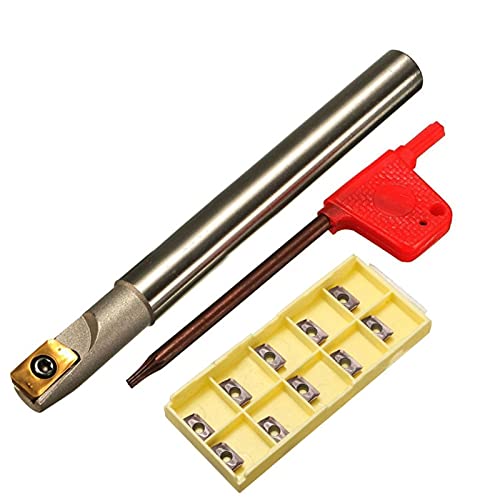 1pc Bap 300R C10-10-100 Portaherramientas + 10 Piezas APMT1135PDER Insertos de carburo con Llave for Herramienta de fresado CNC