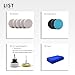 PROMMON 2Inch Car Felt Polishing Buffing Pad, 8pcs Polishing Sanding Discs, Felt Polishing Wheel with Towel, 3mm Shank Backing Pad for Rotary Tools to Polish Glass and Metal