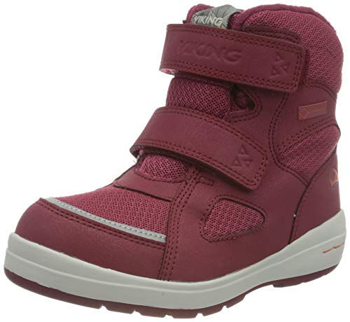 Viking Spro GTX, Botte de Neige Mixte Enfant, Dark Red/Red, 31 EU
