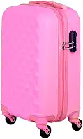 Mala de Bordo em ABS Com 4 Rodas 360 - Inglaterra (Rosa Bebe)