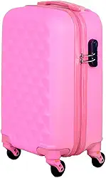 Mala de Bordo em ABS Com 4 Rodas 360 - Inglaterra (Rosa Bebe)