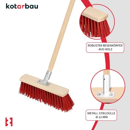 KOTARBAU® Straßenbesen 300 mm Industriebesen Gartenbesen Hallenbesen Großraumbesen zum Fegen von Straßen Fußwegen ohne Stiel – Bild 5