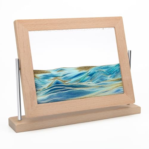 Coitak Moving Sand Art Picture, Dynamic Sand Picture, Desktop Moving Sand Art for Home Decor and Office