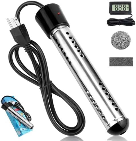 Water Heater Rusty Water? Explore the Top 5 Solutions You Didn't Know About 5 2000W Immersion Water Heater,Portable Hot Water Heater with Digital LCD Thermomete for Mini Pool Bathtub,Bucket Heater Camp Heater with Thermometer Heat 5 Gallons of Water in Minutes,UL Listed
