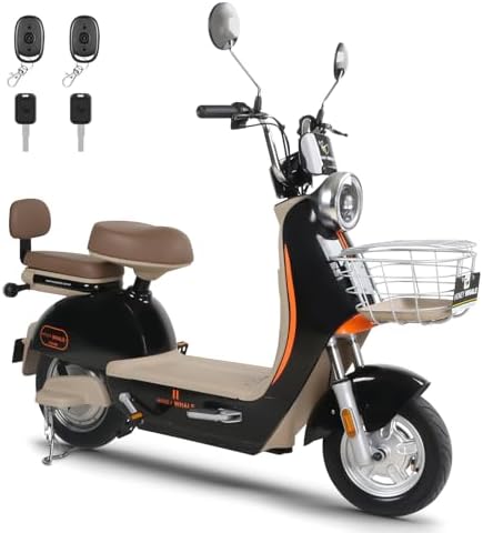 HONEYWHALE UNA Bicicleta Electrica para Adultos, Motor 800W-MAX, Velocidad 45KM/H-MAX, Autonomía 60KM, Batería 60V/20AH, Moto Electrica con Sistema Antirrobo, Sistema de Amortiguación de Gran Eficacia