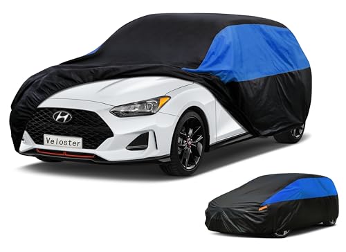 Image of GUNHYI Car Cover Custom Fit Veloster Waterproof All Weather, Lightweight Full Exterior Cover for Automobiles Outdoor Sun UV Rain Dust Snow Wind Protection.