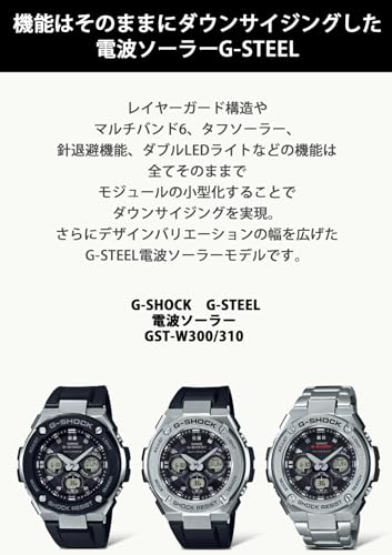 CASIO G-SHOCK G-Steel Tough Solar Multi-Band 6 GST-W310-1AJF Mens