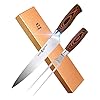 TUO-Carving-Set-9-Carving-Knife-7-Fork-Professional-2-Pcs-Meat-Carving-Knife-Set-German-Stainless-Steel-Slicing-Set-Pakkawood-Handle-Luxurious-Gift-Box-Included-Fiery-Phoenix-Series TUO Carving Set - 9" Carving Knife & 7" Fork - Professional 2 Pcs Meat Carving Knife Set - German Stainless Steel Slicing Set - Pakkawood Handle - Luxurious Gift Box Included - Fiery Phoenix Series