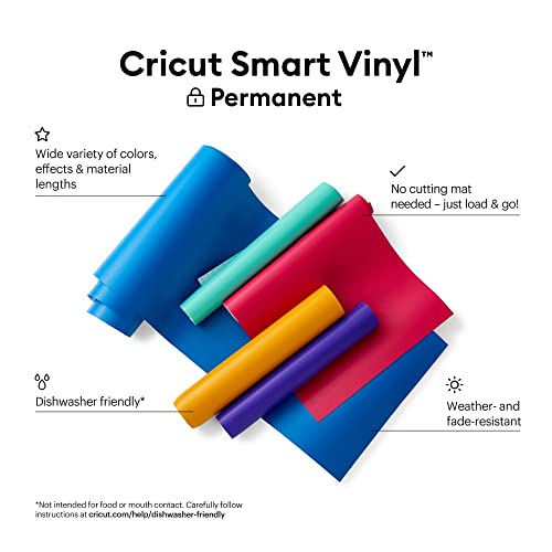 Image of Cricut Smart Permanent Vinyl (13in x 12ft, Grass) for Explore and Maker 3 - Matless Cutting for Long cuts up to 12ft