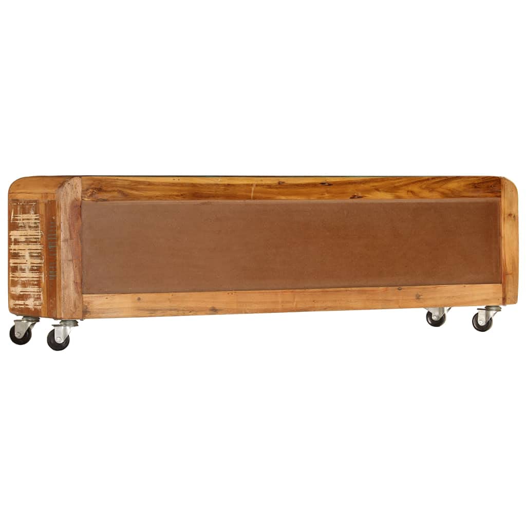vidaXL Tv-meubel massief grenenhout 110,5x35x44 cm