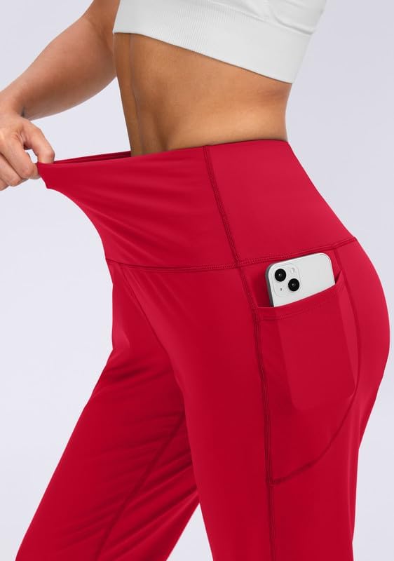 Viodia Women's Joggers with Pockets High Waisted Athletic Workout Yoga Jogger Pants for Women Tapered Sweatpants - Image 3