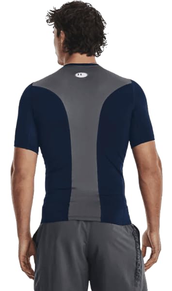 Under Armour Men's HeatGear® Vent Compression Short Sleeve, Academy/Pitch Gray, XXL2