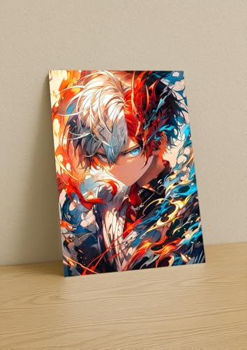 Image of NIJUKA Anime Printed A4 Size Metal sheet Poster For Home And Room Decoration | For Anime Art Fans Boys And Girls (Icehot)