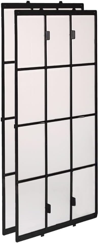 Black Plastic and Polypropylene Washable Air Purifier Filter