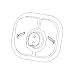 Boss Part # STB09617 - SmartTouch2 Straight Blade Control Replacement Pad Face Plate
