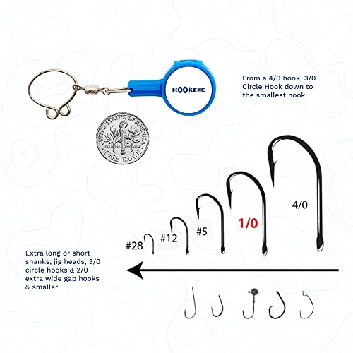 Image of HOOK-EZE Fishing Knot Tying Tool | Protect from Fish Hooks | Tie Fishing Knots Easily | Cool Gadgets for Fishermen | Ice Fly Fishing | Fishing Accessories for Beginner Anglers | Nail Knot Tool