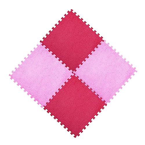 Yardwe Crawling Pad Exercise Mat 4pc Interlocking 30x30cm Soft Non-Slip for Yoga Exercise Boys and Girls Play