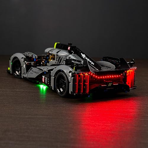 Led Light Kit for Lego Technic Peugeot 9X8 24H Le Mans Hybrid Hypercar 42156 - Image 3