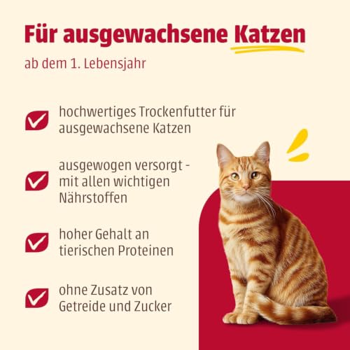 animonda Carny Katzen Trockenfutter Huhn + Rind (1 x 350 g), Trockenfutter für ausgewachsene Katzen, Katzenfutter ohne Getreide und Zucker… – Ansicht 3