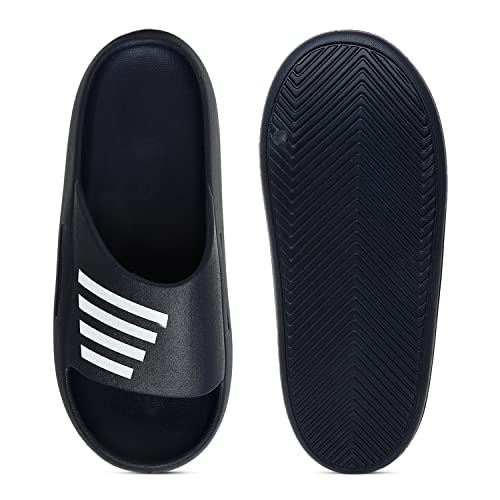 Image of TRASE Men's Flip-Flops & Slippers | Light weight Home Slippers for Men & Boys | Comfortable, Classy, Cushioned, Shock Absorbent & Long Lasting Chappals| Leisure Wear in Cool, Solid Summer Colours