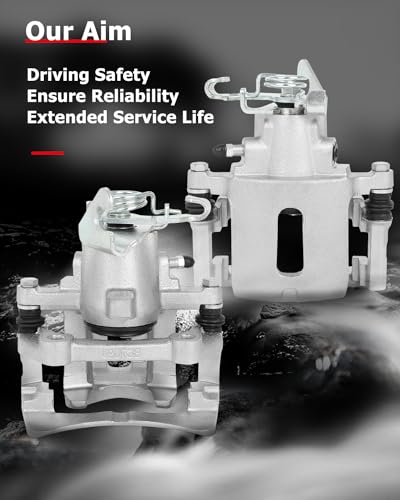 Image of cciyu 18B4926 18B4927 Rear Left & Right Brake Calipers With Bracket For Ford For Mustang 2005-2014