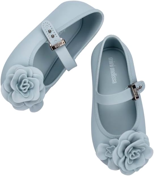 mini melissa Soft Ballerina Petals Flats with Strap for Girls