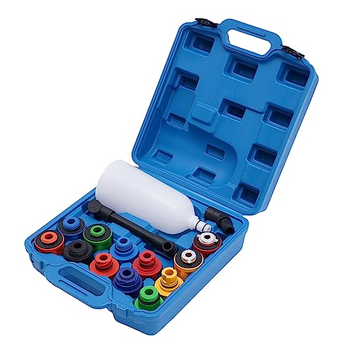 KAUITOPU Lot de 15 entonnoirs de remplissage d'huile de moteur avec entonnoir à huile, tube d'extension et 12 adaptateurs, entonnoir de remplissage et adaptateur, capacité 2 l