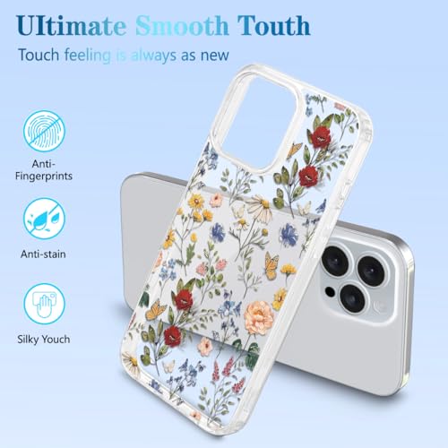 Coque iPhone 16 Pro Max jolie fleur transparente pour sublimer vos photos
