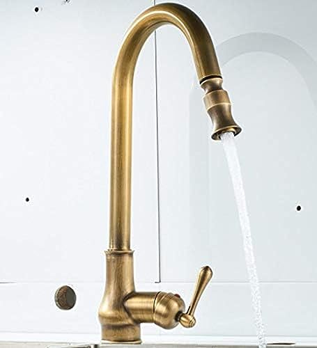 Robinetterie laiton antique mitigeur évier cuisine extractible 360
