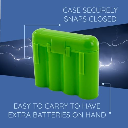 Piles AA AAA perdues ? Boîtes de rangement plastique vert x6 - 7