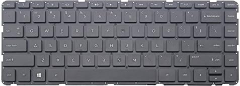 CHNASAWE US Keyboard for HP 14-g 14-r 14-w Compaq 14-s Pavilion 14-n Series, Black Color Without Frame