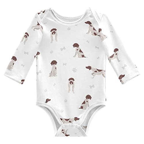 Image of vvfelixl Baby Bodysuits Black Pug White Long Sleeve Cotton Baby Clothes For Boys Girls 0-24 Months