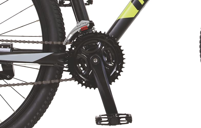 Image of Hero Octane Gyrfalcon 27.5T Mountain 24 Speed Bicycle for Men | Hydraulic Disk Brake | Front Suspension (Black-Green)