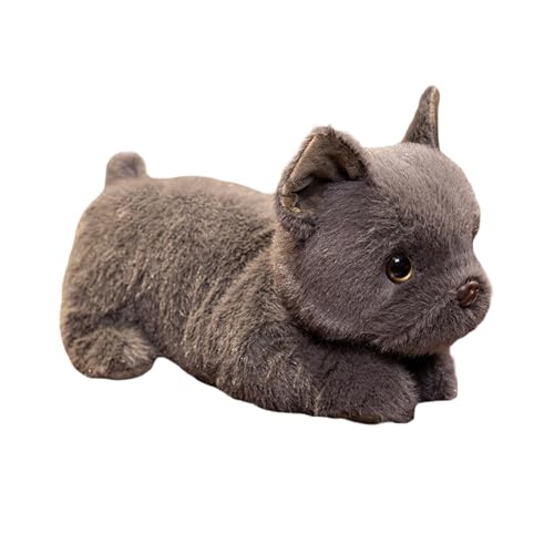 Imagen de El elefante parlante que canta juega a mirar con las orejas Corgi realista y suave peluche cachorro muñeca lindo juguete para perros para niños lavable a máquina niño de habla alemana (B