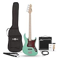 Everything a budding bassist needs! Playing is easy thanks to the LA's comfortable neck and lightweight body Portable amp offers a 3-band EQ plus headphone output for quiet practice Includes spare strings, gig bag, plectrums, strap and cable