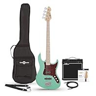 Everything a budding bassist needs! Playing is easy thanks to the LA's comfortable neck and lightweight body Portable amp offers a 3-band EQ plus headphone output for quiet practice Includes spare strings, gig bag, plectrums, strap and cable