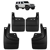 4 Pièces Bavettes Voiture pour Jeep Wrangler Rubicon 2023-2025, Pare-Boue Avant Arrière Pneu Protecteur de Pneu Voiture Accessoires