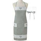 Farbe: grün / weiß kariert - Stick grün