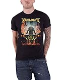 machine Washable Megadeth T Shirt Nue World Order Band Logo Nue offiziell Herren