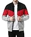 Decrum Zipper Varsity Jacket Men - Fashion Mens Sports Jackets | [45393984] Black. Red. Heather Grey, L