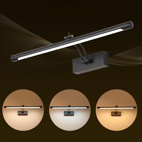 Iluminación moderna de interior LED larga color plata para espejo de baño 2