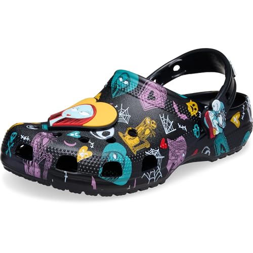 Crocs Unisex-Adult Jack Skellington Nightmare Before Christmas Classic Clogs Multi/Black 14 Women/12 Men