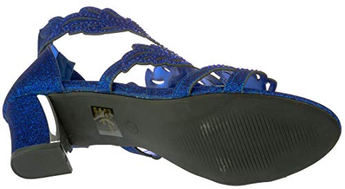 Womens Evening Sandal Rhinestone Dress-Shoes lime03 - Image 3