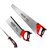 Walter saw set, 3 pieces. Consists of hand saw, jigsaw and back saw for robust and precise sawing.