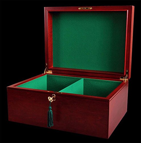 The House of Staunton - Large Premium Chess Box (Red Burl)