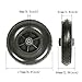 2 Pcs Wheelchair Tire Wheelset, 7 Inch Wheelchair Front Wheel Replacement Parts, Solid Tire Accessories, Low-Noise Anti-Slip
